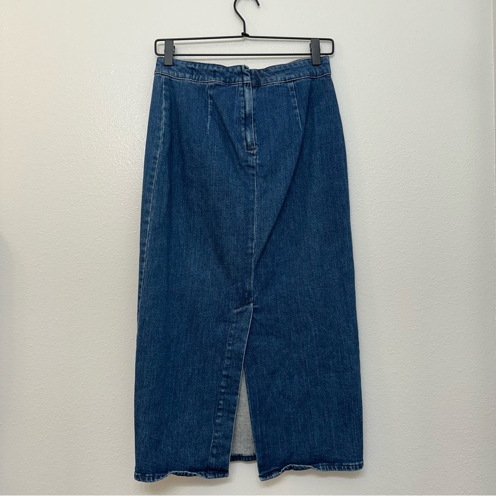 J. Crew Jean Midi Skirt Size 27 - Picture 2 of 4